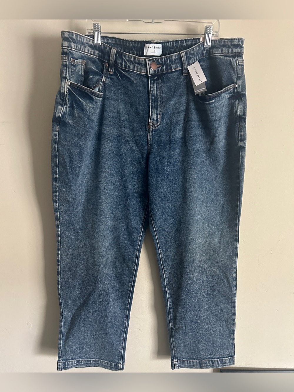 Women’s Mid-Rise Denim Jeans slim straight plus size 20